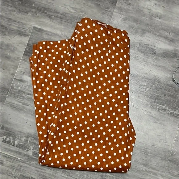 FAITHFULL The Brand Amber Linen Polka Dot Size 8 Wide Leg Pants Pockets - Picture 3 of 9